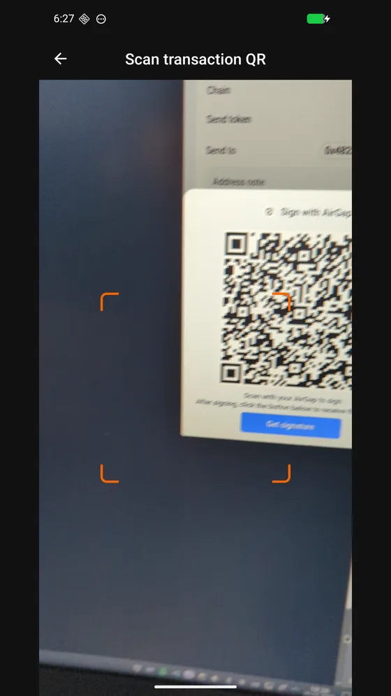 Scanning an animated QR code